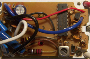 This shows the relative positions of the components on the top of the circuit board.